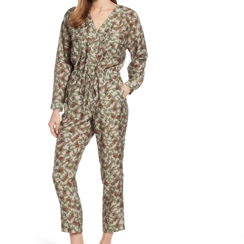 NWT! Lou & Grey Camo Utility Jumpsuit